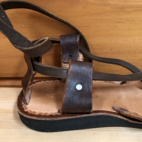 Anay Pe Gladiator Leather Sandals Handmade in Guanajuato Mexico 9 - Picture 7 of 9